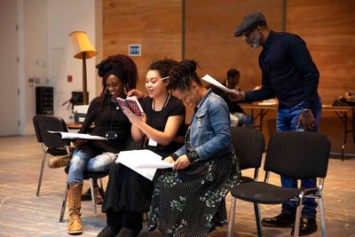 Velile Tshabalala, Ruby Barker, Suzette Llewellyn, Wil Johnson Photo