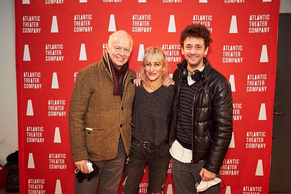 Constance Shulman (center) with family Reed Birney and Ephraim Birney Photo