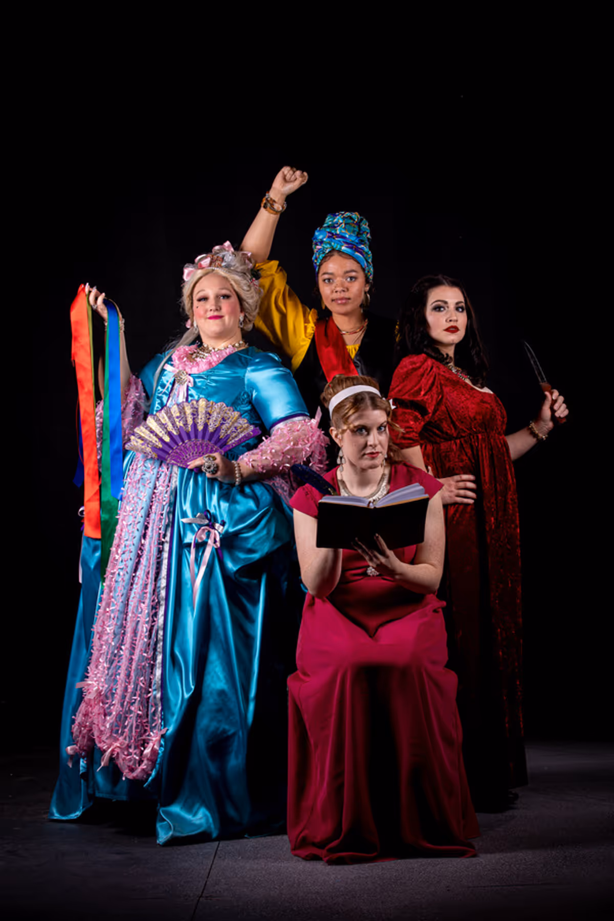 The cast at Photos: Tallgrass Theatre Company to Present THE REVOLUTIONISTS By Lauren Gunderson