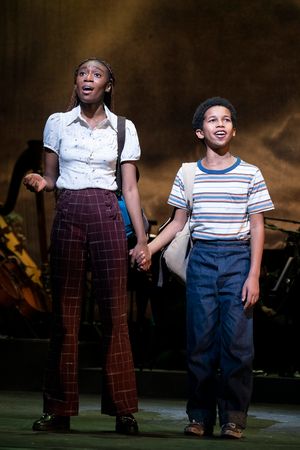 Shahadi Wright Joseph and Alexander Bello Photo