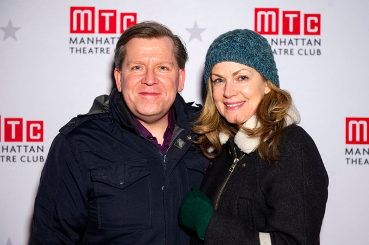 David Lindsay-Abaire and guest at 