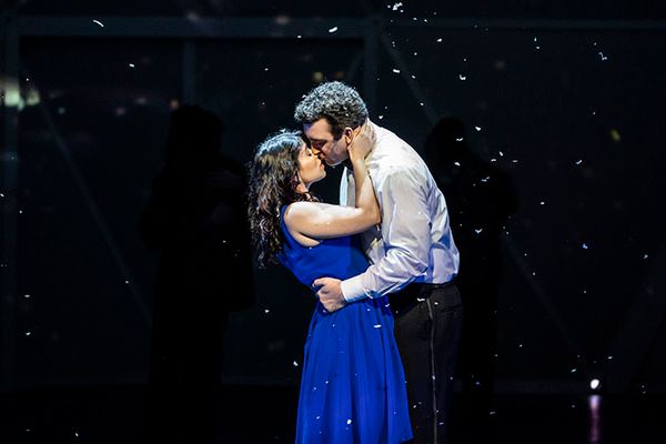 Phoebe González (left) plays Rita and Alex Syiek is Phil Connors Photo