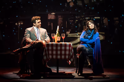 Alex Syiek as Phil Connors and Phoebe González as Rita  Photo