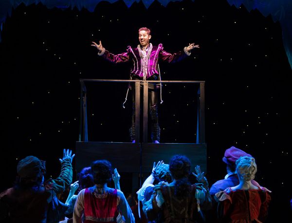 Aleks Pevec and the company of Something Rotten! Photo
