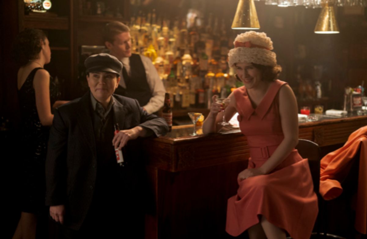 (L-R) Alex Borstein (Susie Myerson), Rachel Brosnahan (Miriam 'Midge' Maisel)

Photo Credit: Christopher Saunders

 at 