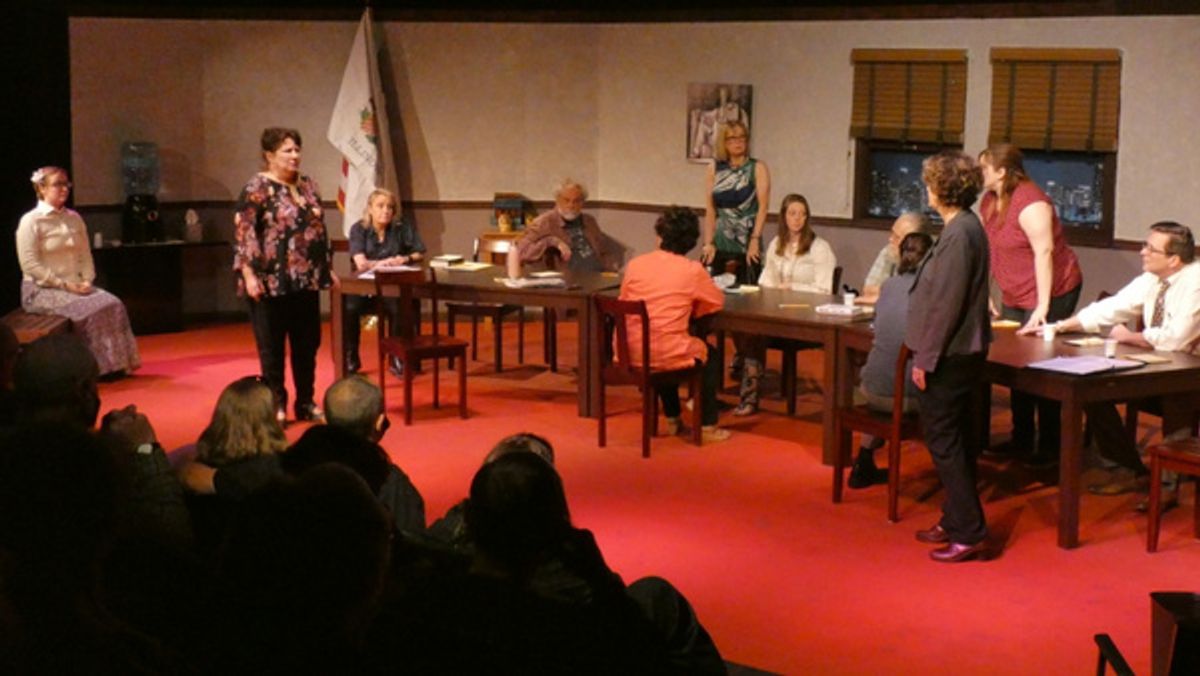 The Cast of 12 Angry Jurors at Photos: Theatrikos Launches 50th Season With 12 ANGRY JURORS