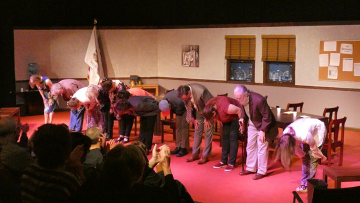 The Cast of 12 Angry Jurors at Photos: Theatrikos Launches 50th Season With 12 ANGRY JURORS