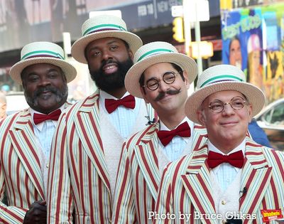 ''The Barbershop Quartet'' Phillip Boykin, Nicholas Ward, Daniel Torres and Eddie Kor Photo