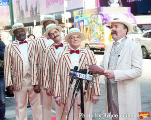 ''The Barbershop Quartet'' Phillip Boykin, Nicholas Ward, Daniel Torres, Eddie Korbich and Jefferson Mays as ''River City’s own Mayor George Shinn'' @ BroadwayWorld ''The Barbershop Quartet'' Phillip Boykin, Nicholas Ward, Daniel Torres, Eddie Korbic Photo