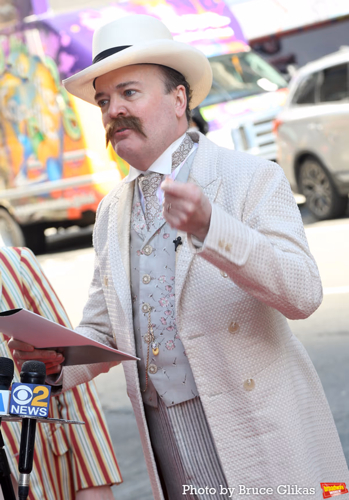 Jefferson Mays as ''River City’s own Mayor George Shinn''  at 
