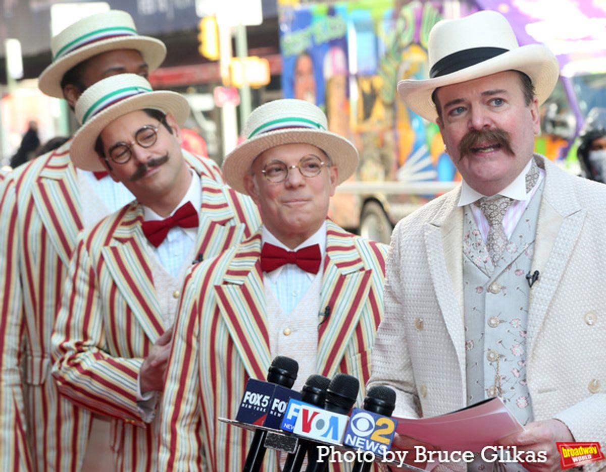 Nicholas Ward, Daniel Torres, Eddie Korbich and Jefferson Mays as ''River City’s own Mayor George Shinn''  at 