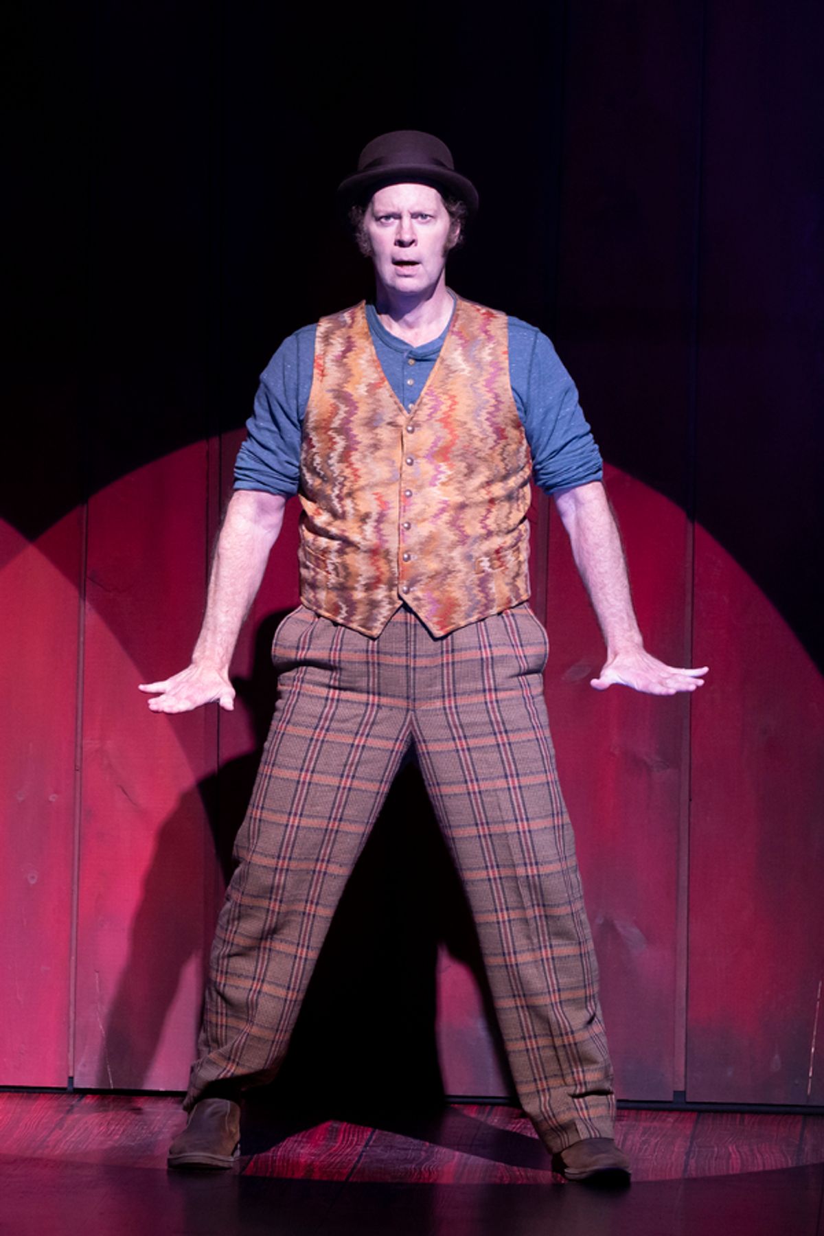 Shuler Hensley as 'Marcellus Washburn' in THE MUSIC MAN at 