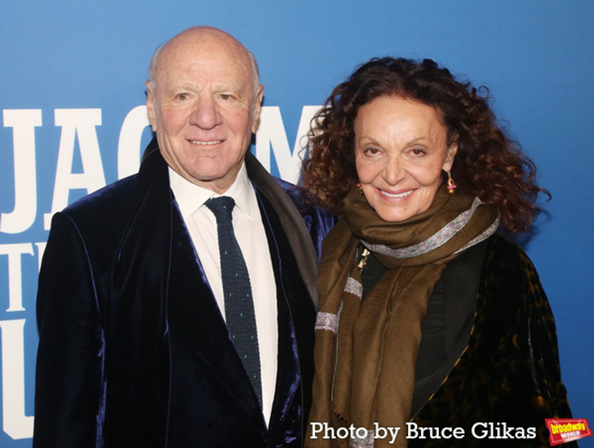Producer Barry Diller and Diane von Furstenberg  at 