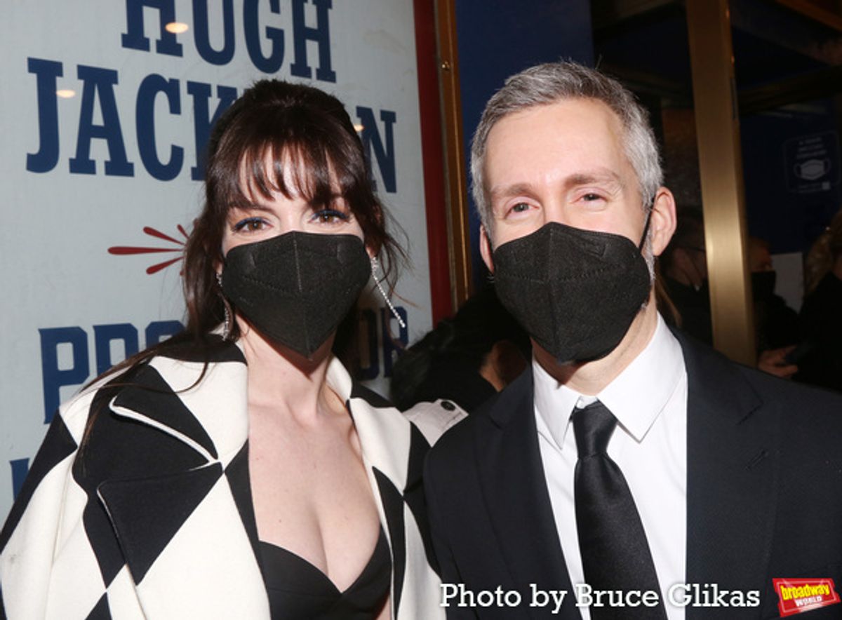 Anne Hathaway and Adam Shulman at 