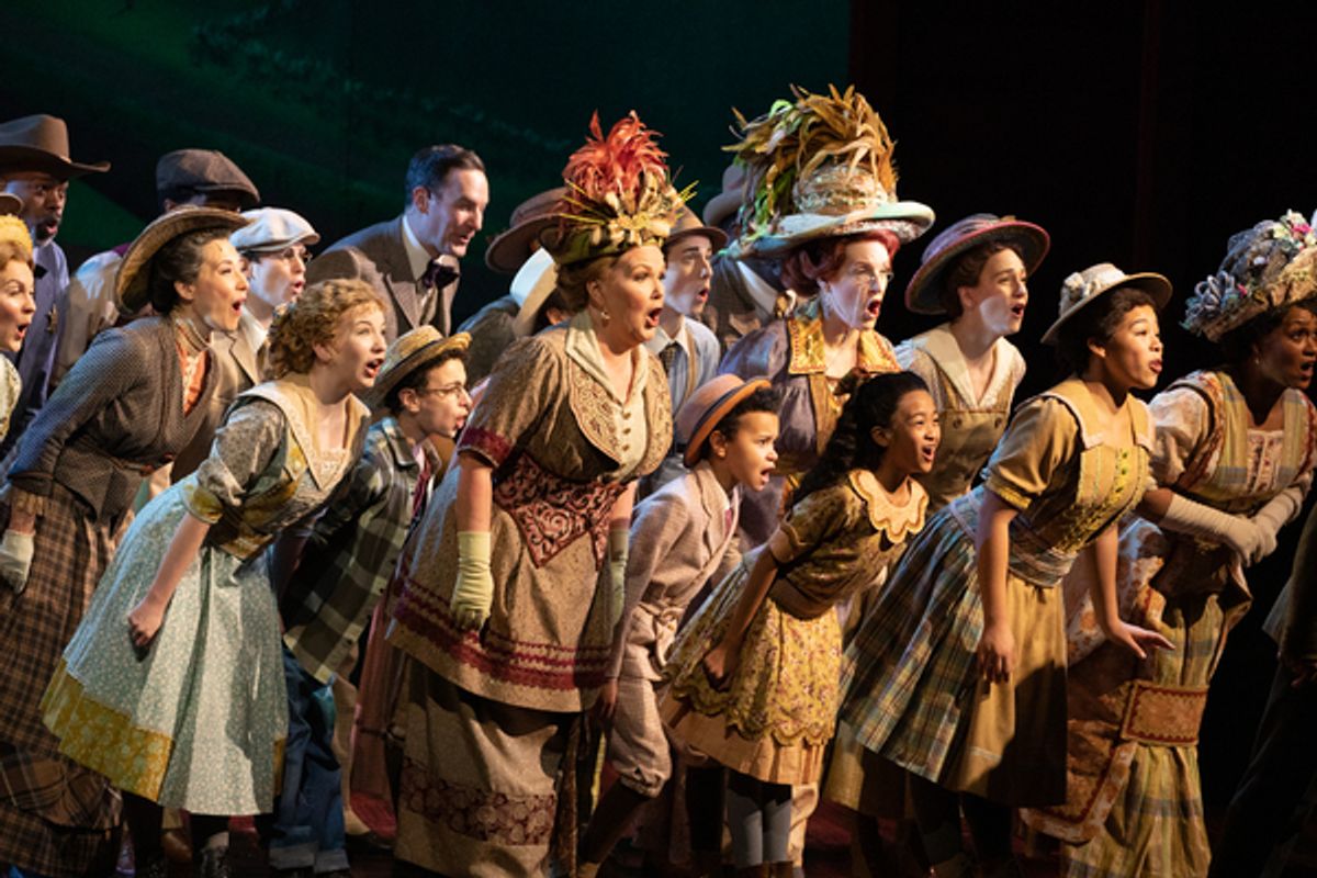 Cast of The Music Man at Photos: First Look at Hugh Jackman, Sutton Foster & More in THE MUSIC MAN on Broadway