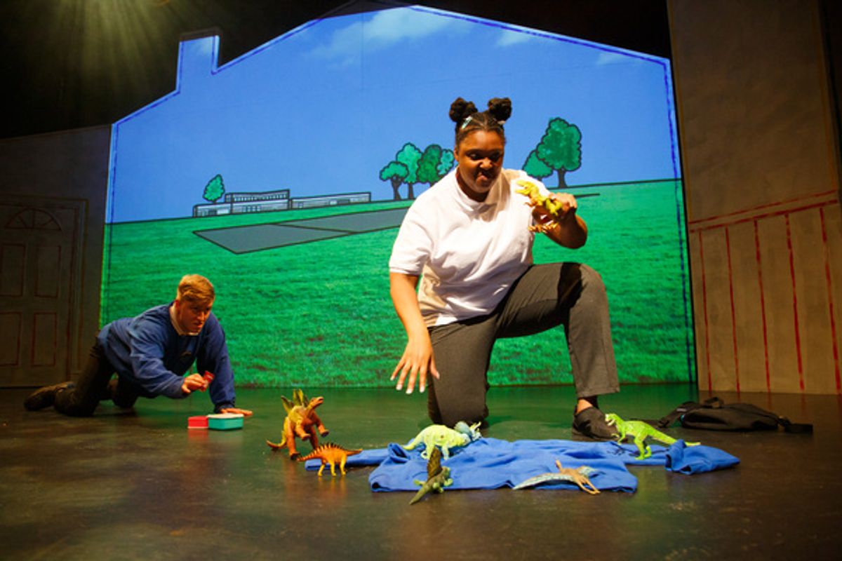 Ross Thompson and Alexandra James at 