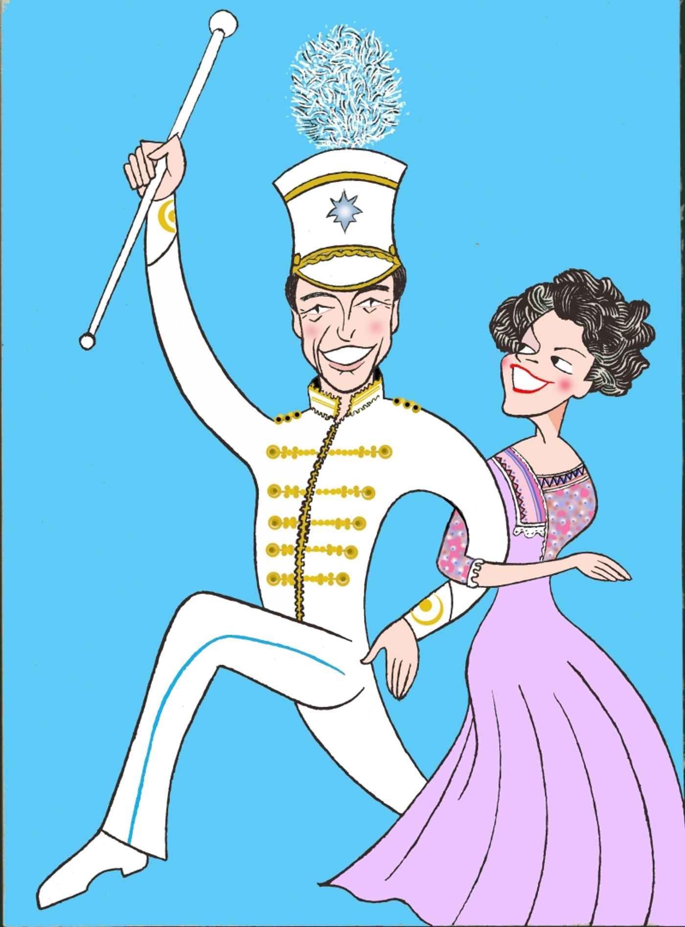 Ken Fallin Draws the Stage - THE MUSIC MAN  Image