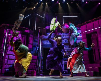 The Nazarene Girls: Jade Jones (Jessica), Adelina Mitchell (Ruth), and Chani Wereley  Photo