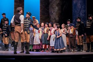 Peter Morgan and Noah Stewart with CANTA children's chorus Photo