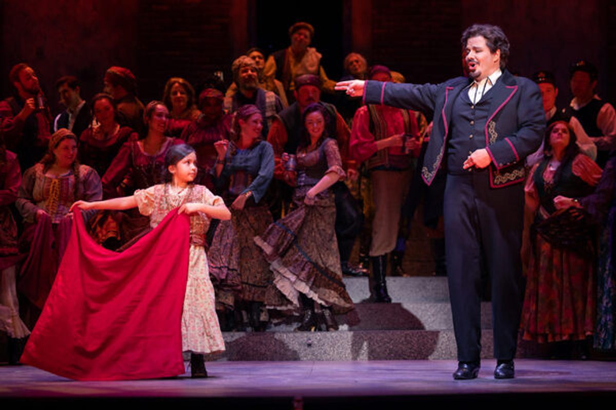 Eugene Brancoveanu and member of CANTA children's chorus at 