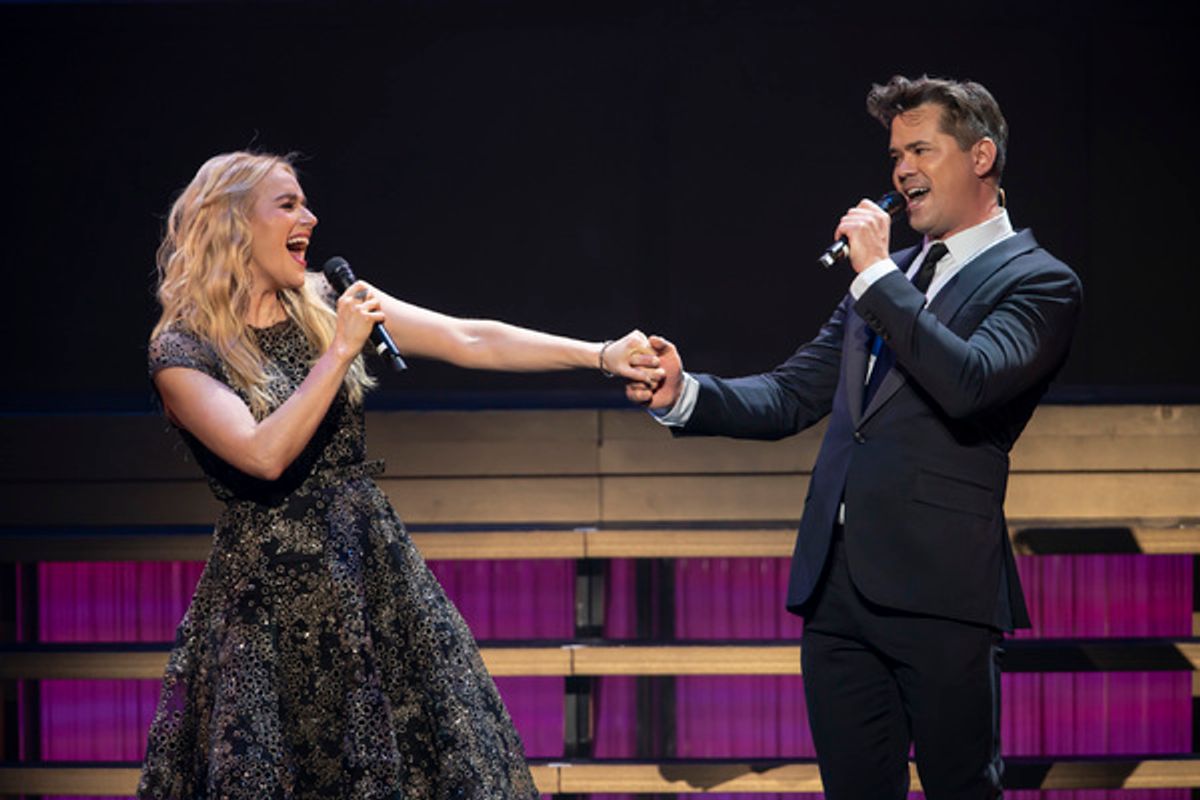 Betsy Wolf and Andrew Rannells at 