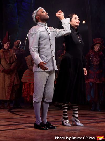 Jordan Barrow as "Boq" and Mili Diaz as "Nessarose"  Photo
