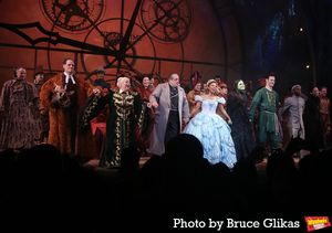 Michael X. Martin as "Doctor Dillamond", Sharon Sachs as "Madame Morrible", Michael McCormick as "The Wizard", Brittney Johnson as "Glinda", Lindsay Pearce as "Elphaba", Sam Gravitte as "Fiyero", Jordan Barrow as "Boq" and Mili Diaz as "Nessarose" @ BroadwayWorld Michael X. Martin as "Doctor Dillamond", Sharon Sachs as "Madame Morrible", Michael M Photo