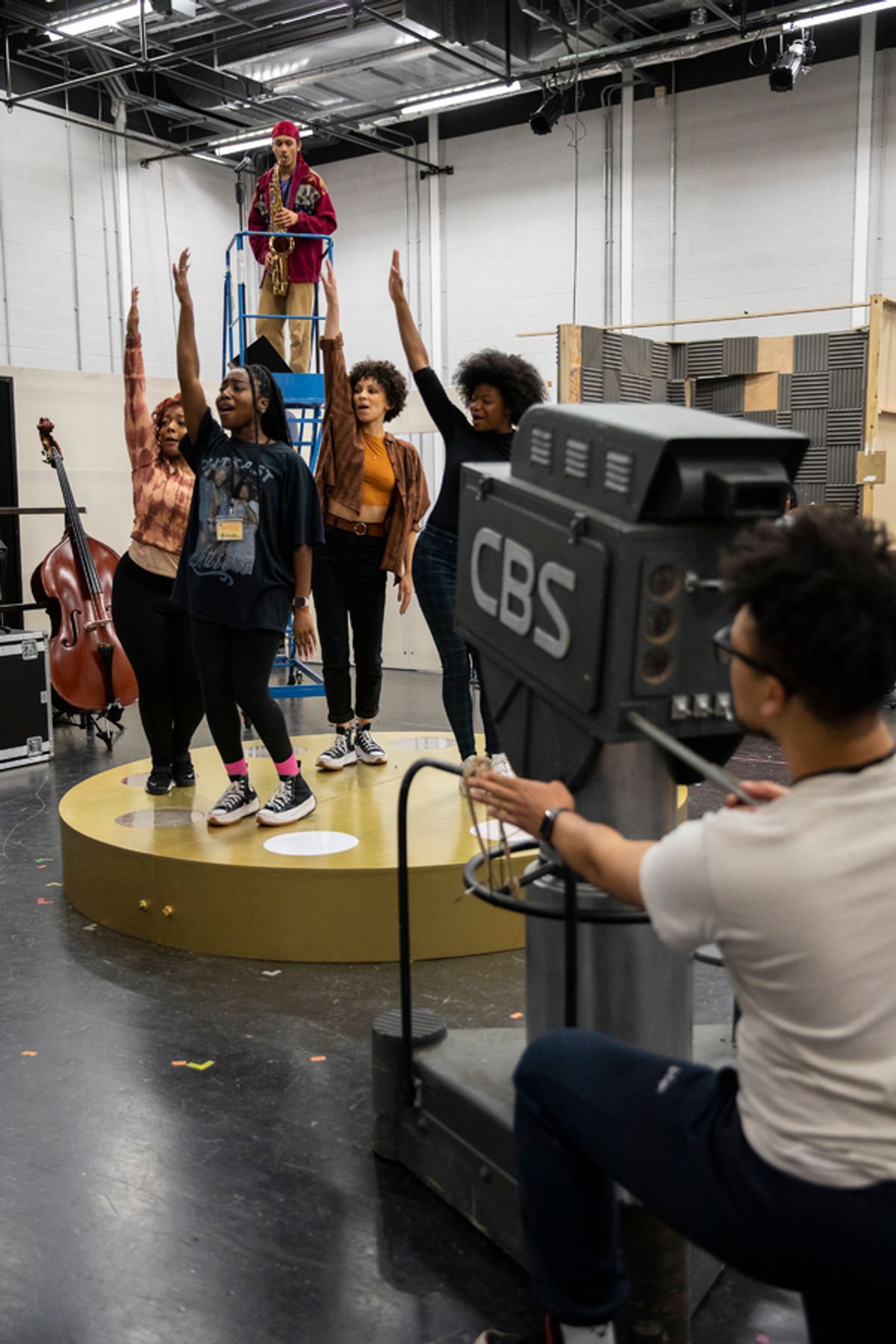 Kemi Clarke, Louis Francis, Naomi Alade, Amena El-Kindy, Adrien Spencer at Photos: Inside Rehearsal For BEAUTIFUL: THE CAROLE KING MUSICAL at Curve