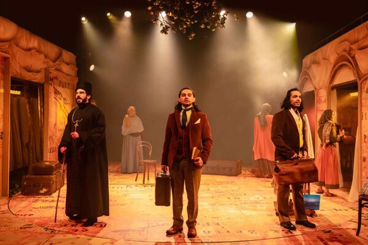 Cast at Photos: First Look at BROKEN WINGS at Charing Cross Theatre