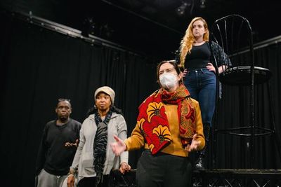 Marshall Hughes, Dawn L. Troupe, Lisa D’Amour, and Rachel Share-Sapolsky  Photo