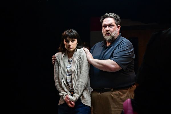 Sophia Vitello and Christopher M. Walsh in Broken Nose Theatre’s world premiere of  Photo
