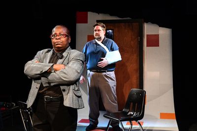  RjW Mays and Christopher M. Walsh in Broken Nose Theatre’s world premiere of This  Photo