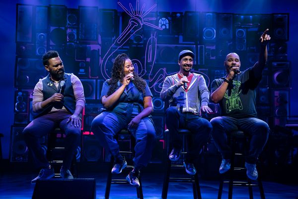 Tarik Davis, Aneesa Folds, Lin-Manuel Miranda, and James Monroe Iglehart  Photo