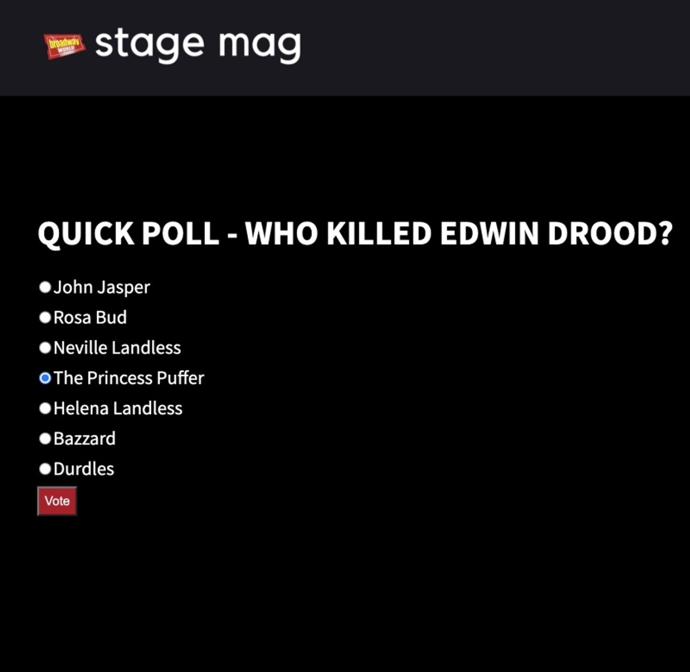 Poll Your Audience with BroadwayWorld's Stage Mag  Image