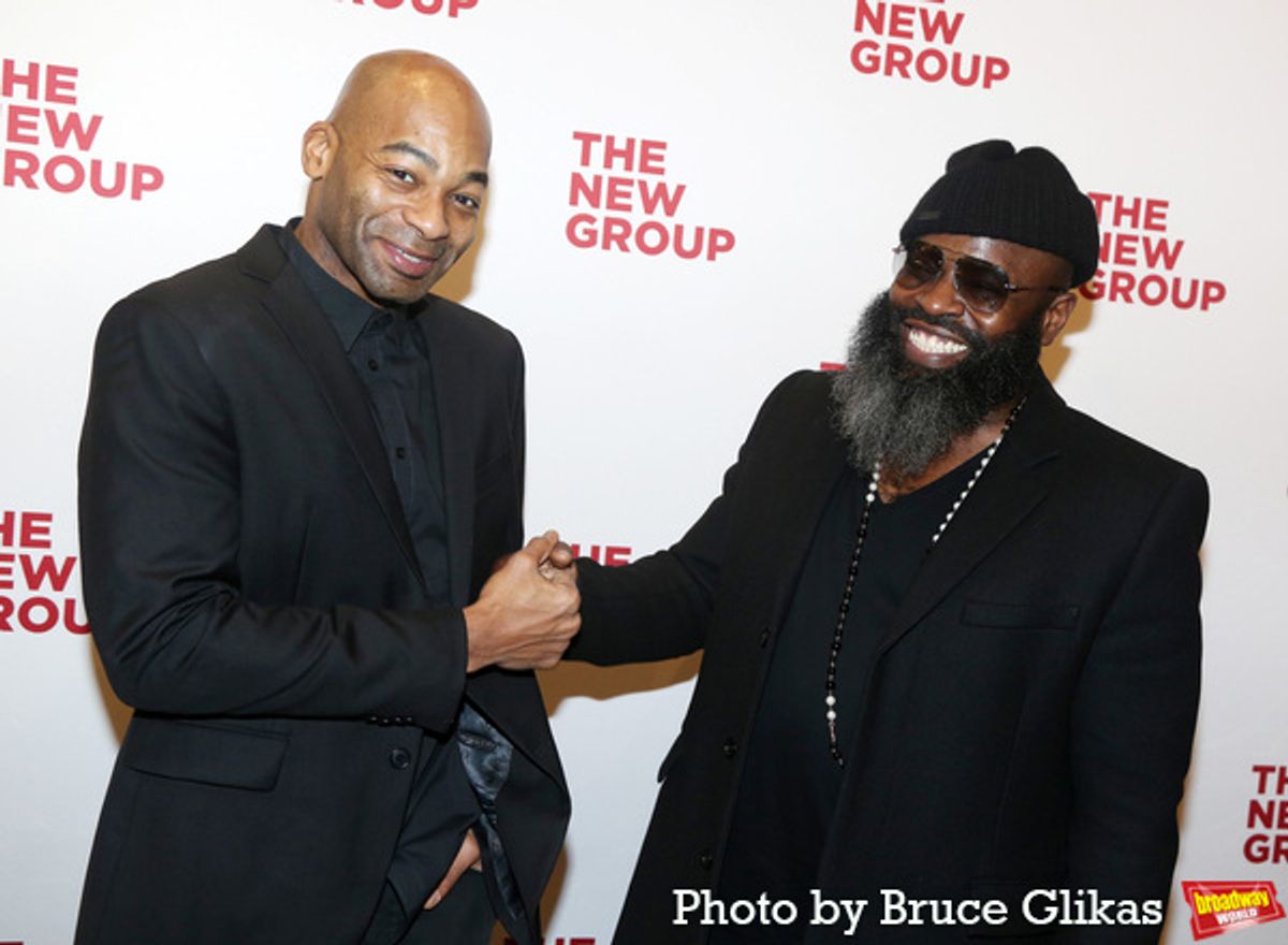 Brandon Victor Dixon and Tariq Trotter aka Black Thought at 