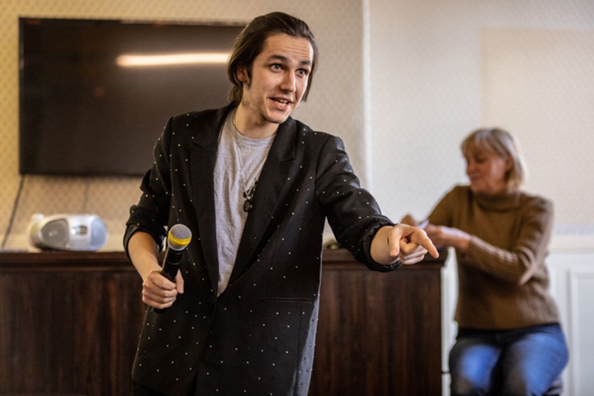 Matthew Khan, Meriel Scholfield at Photos: Go Inside Rehearsals for THE LAST QUIZ NIGHT ON EARTH UK Tour