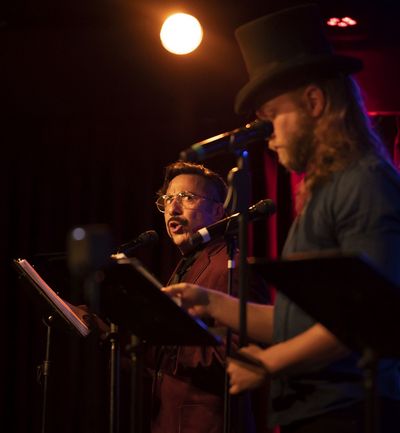 Charles Sanchez as John Wilkes Booth    Photo credit: Ben Shirai Photo