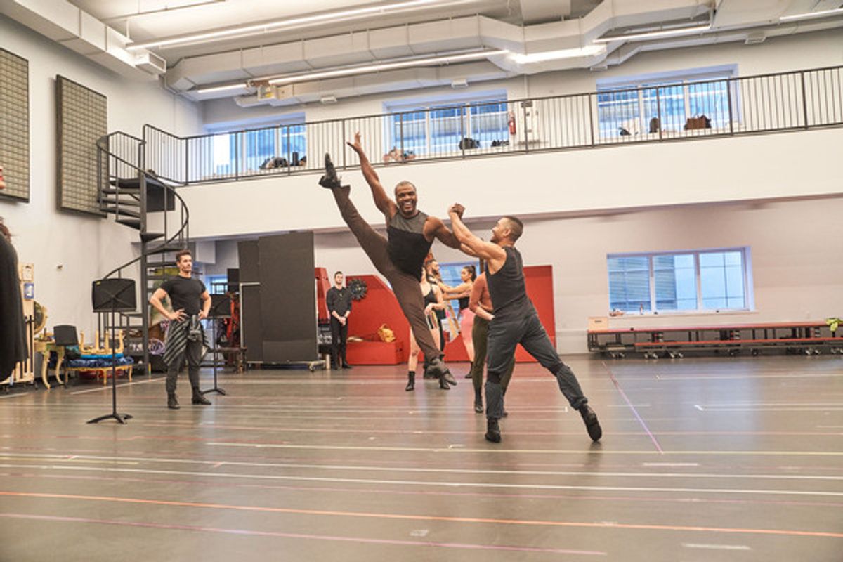 The company at Photos: Go Inside Rehearsals for the National Tour of MOULIN ROUGE! THE MUSICAL