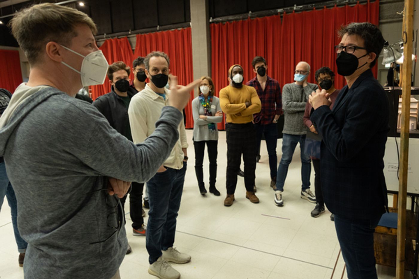 Photos: Sean Hayes, Ethan Slater and More Prep for GOOD NIGHT, OSCAR at Goodman Theatre  Image