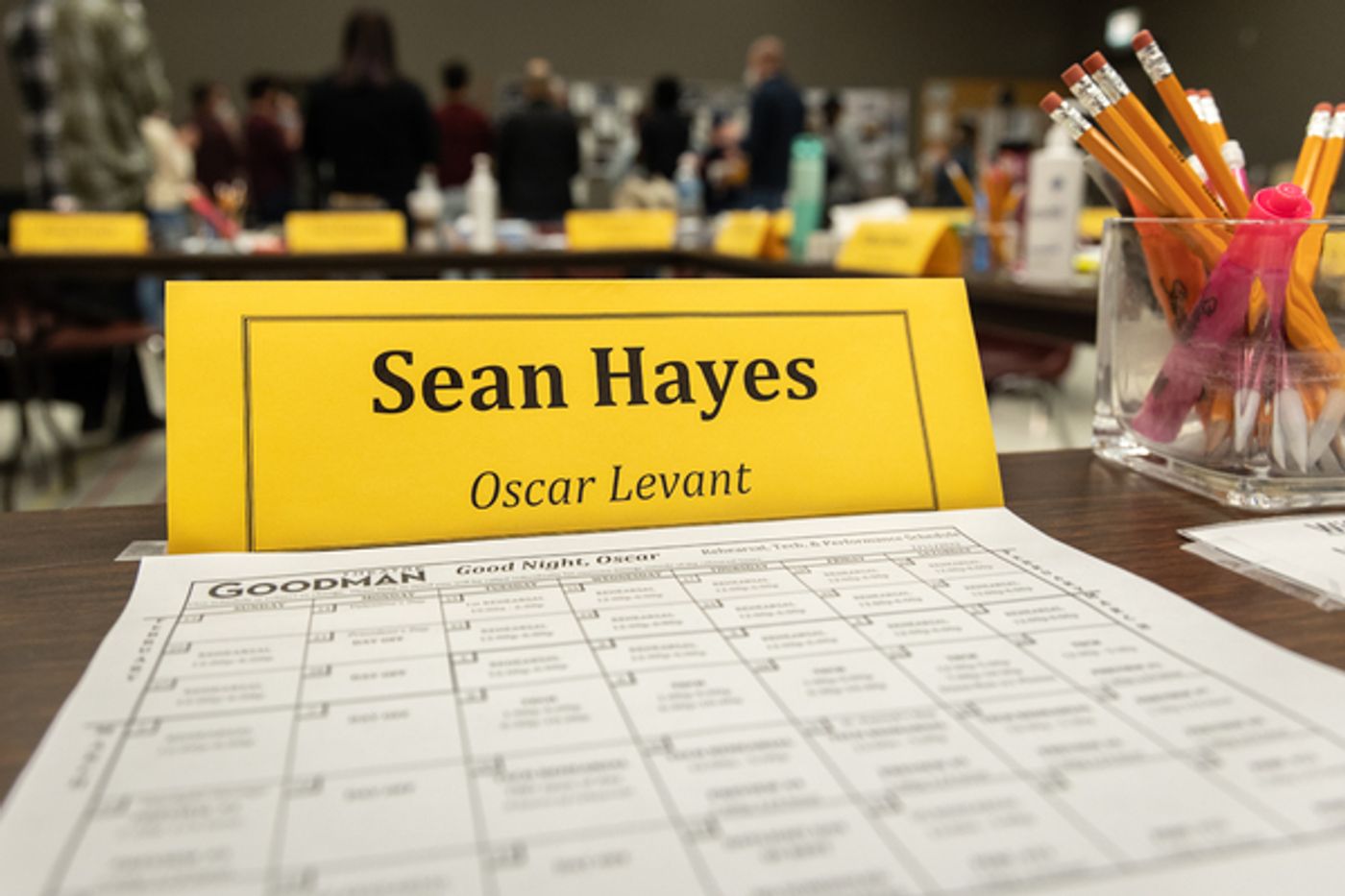 Photos: Sean Hayes, Ethan Slater and More Prep for GOOD NIGHT, OSCAR at Goodman Theatre  Image