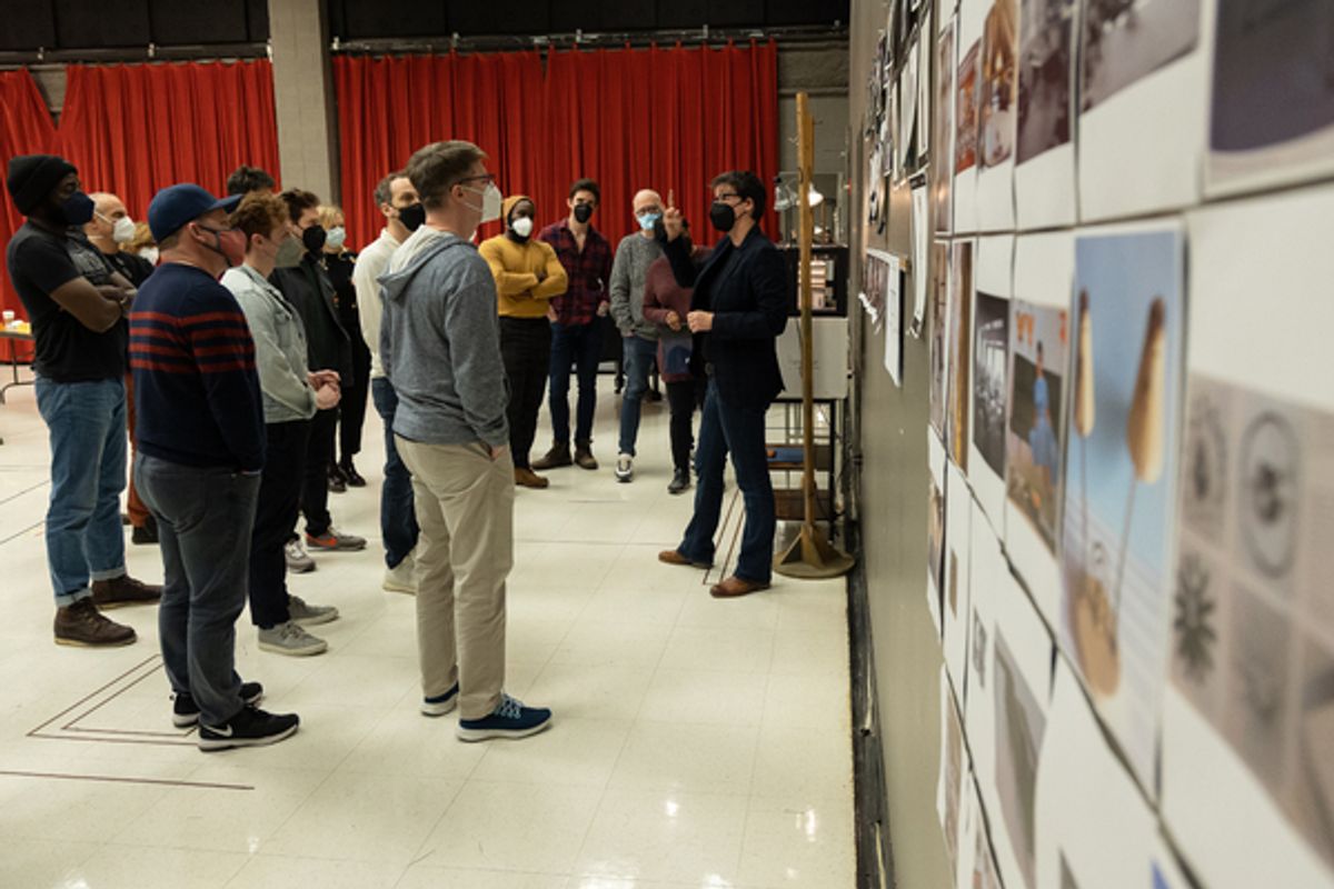 The cast of Good Night, Oscar at Photos: Sean Hayes, Ethan Slater and More Prep for GOOD NIGHT, OSCAR at Goodman Theatre