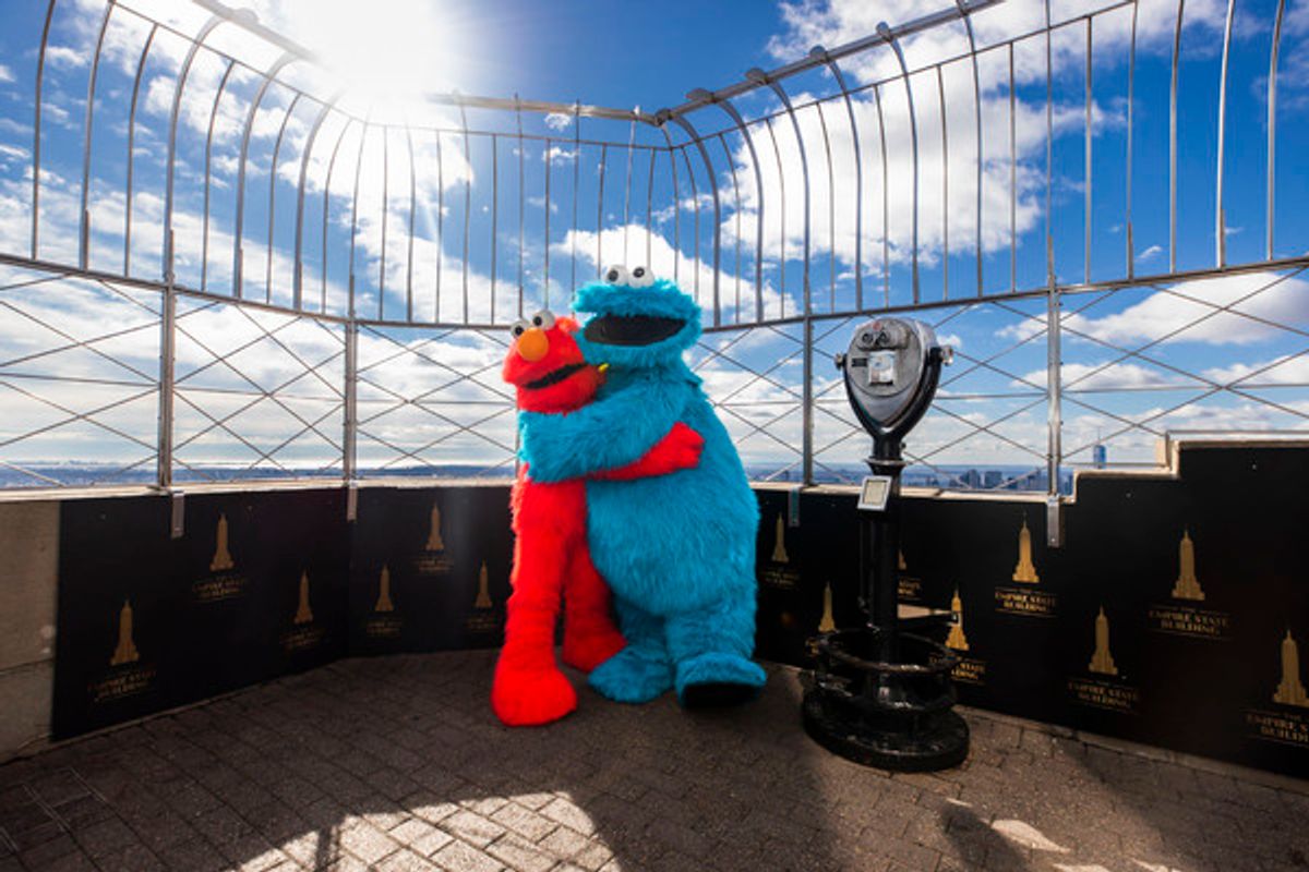 Elmo and Cookie Monster  at 