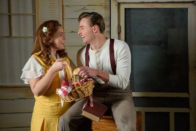 Adrien Swenson as Alice Murphy and Jadon Webster as Jimmy Ray Dobbs Photo