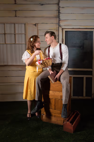 Adrien Swenson as Alice Murphy and Jadon Webster as Jimmy Ray Dobbs Photo