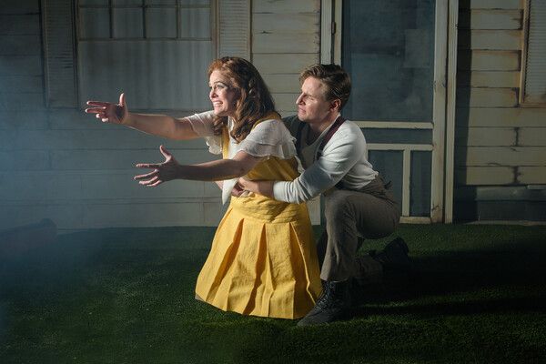 Adrien Swenson as Alice Murphy and Jadon Webster as Jimmy Ray Dobbs Photo