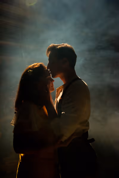 Adrien Swenson as Alice Murphy and Jadon Webster as Jimmy Ray Dobbs Photo