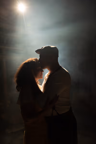 Anya Young Wilson as Alice Murphy and Benjamin Henderson as Jimmy Ray Dobbs Photo