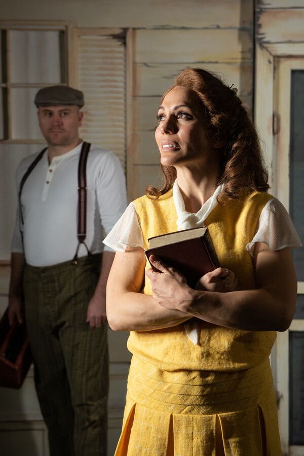 Anya Young Wilson as Alice Murphy and Benjamin Henderson as Jimmy Ray Dobbs Photo