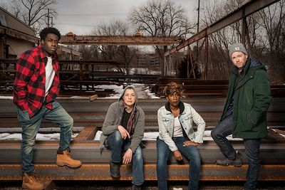(from left) Emmanuel K. Jackson plays Chris, Linda Gillum is Tracey, Shariba Rivers p Photo
