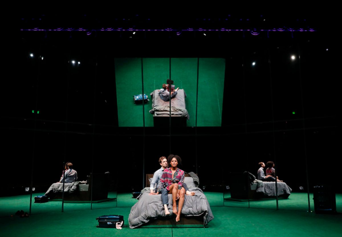 Paul Alexander Nolan and Antoinette Crowe-Legacy in “Slave Play” playing at Center Theatre Group/Mark Taper Forum at 